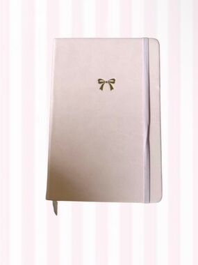 Hobby Lobby Blush Pink Hardcover Notebook with Gold Bow